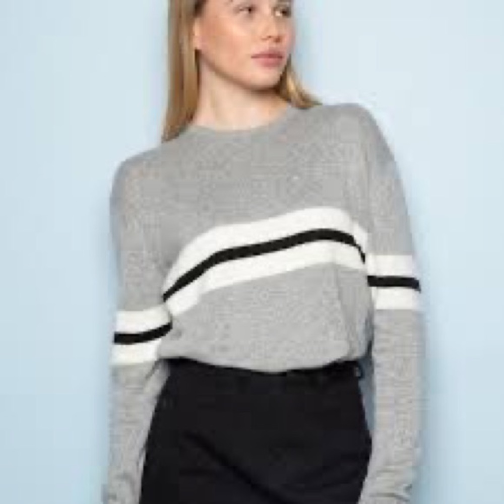 Brandy Melville Wool Blend Varsity Stripe Sweater